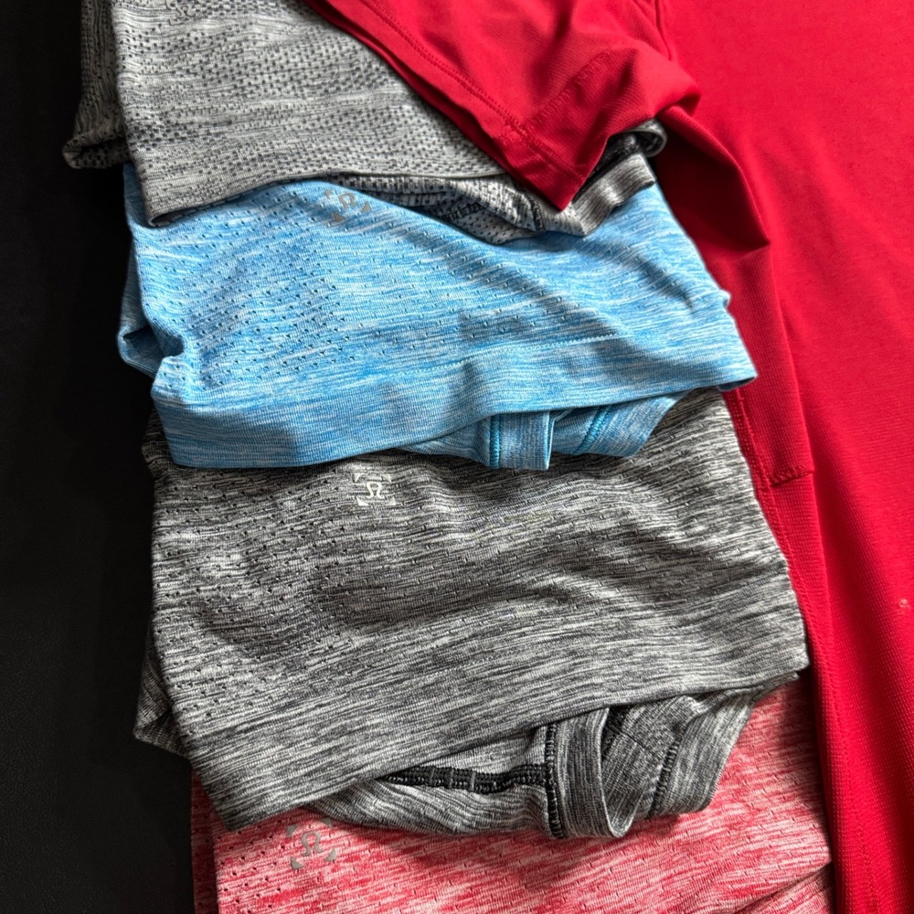 Lululemon Mens Red Swiftly‎ Tech Short Sleeve Athletic Training Shirt Medium - Picture 2 of 6